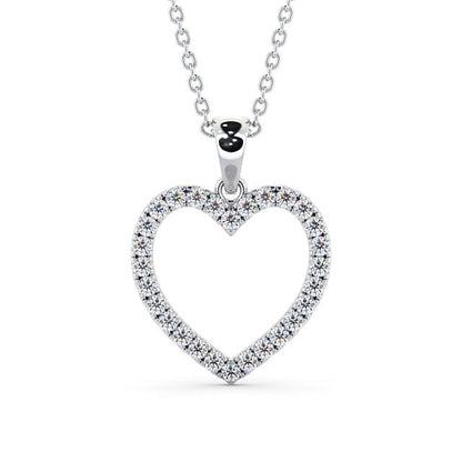 The Rose Pendant — Lab Diamond Heart Necklace 0.70ct II