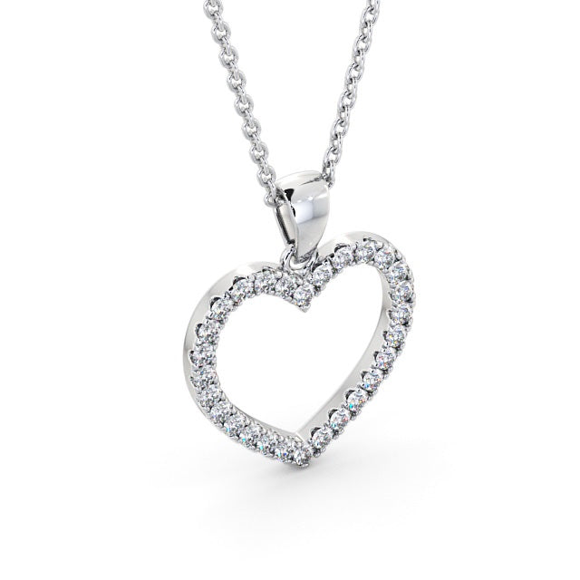 The Rose Pendant — Lab Diamond Heart Necklace 0.70ct II