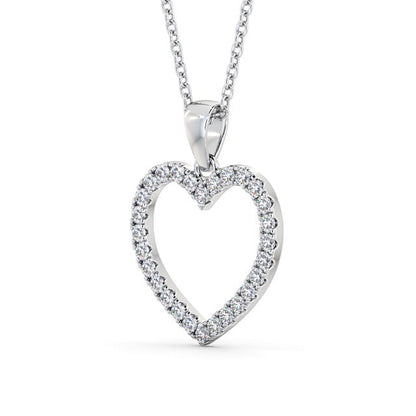 The Rose Pendant — Lab Diamond Heart Necklace 0.70ct II