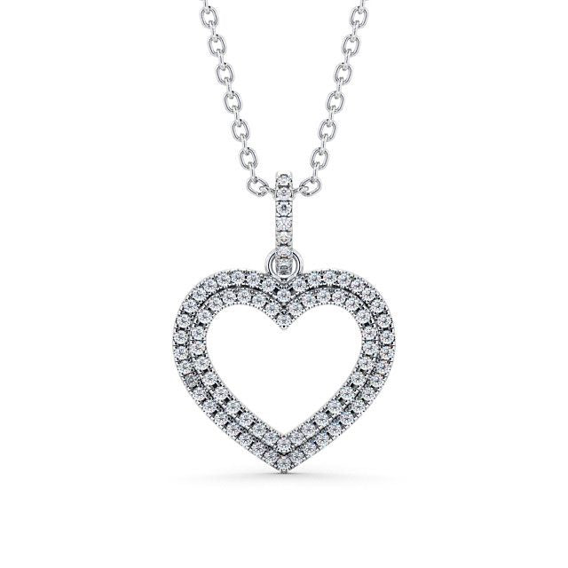The Rose Pendant — Lab Diamond Heart Necklace 0.50ct