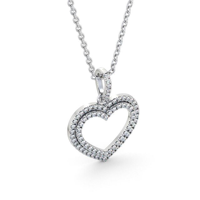 The Rose Pendant — Lab Diamond Heart Necklace 0.50ct