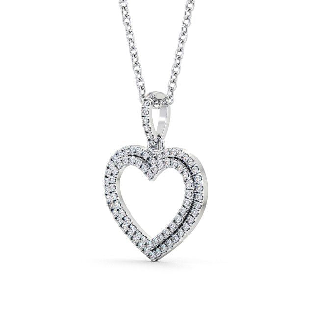 The Rose Pendant — Lab Diamond Heart Necklace 0.50ct