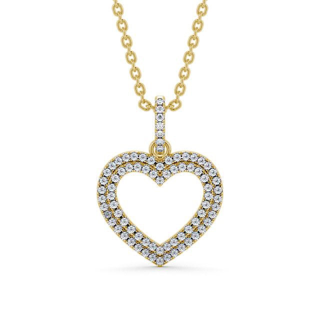 The Rose Pendant — Lab Diamond Heart Necklace 0.50ct