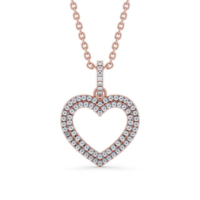 The Rose Pendant — Lab Diamond Heart Necklace 0.50ct