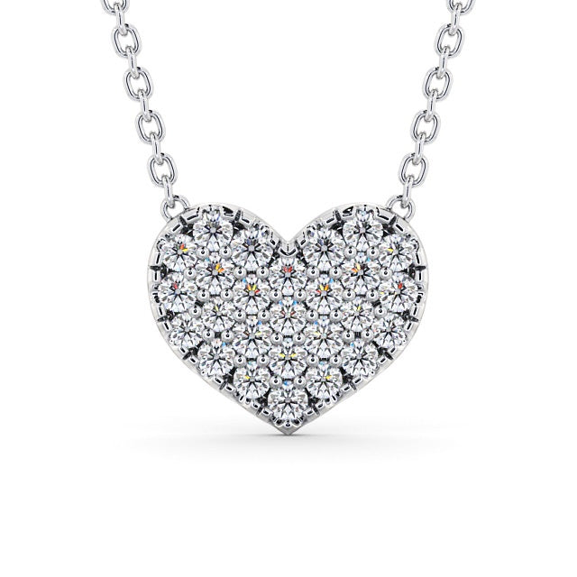 The Rose Pendant — Lab Diamond Heart Necklace 0.55ct