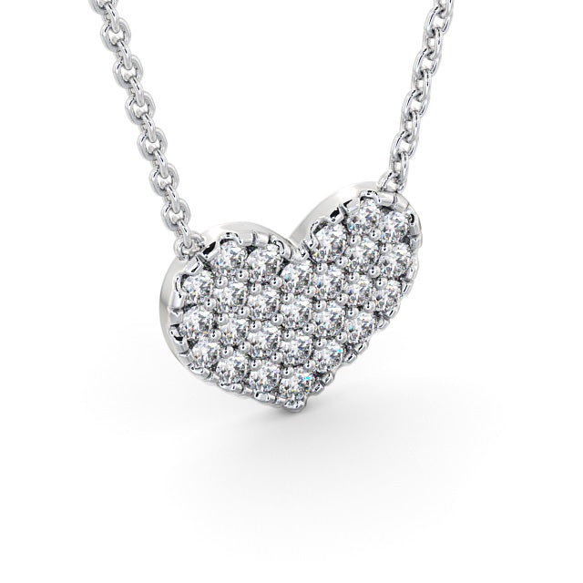 The Rose Pendant — Lab Diamond Heart Necklace 0.55ct