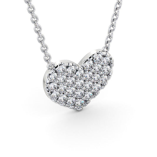 The Rose Pendant — Lab Diamond Heart Necklace 0.55ct