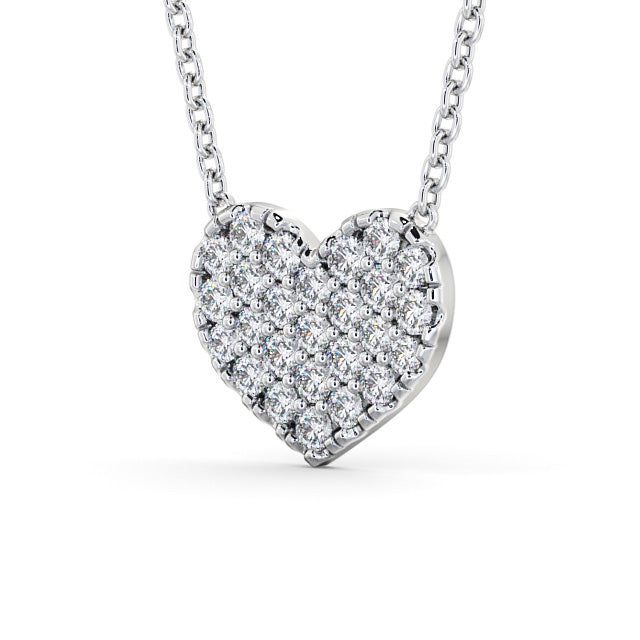 The Rose Pendant — Lab Diamond Heart Necklace 0.55ct