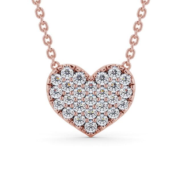 The Rose Pendant — Lab Diamond Heart Necklace 0.55ct