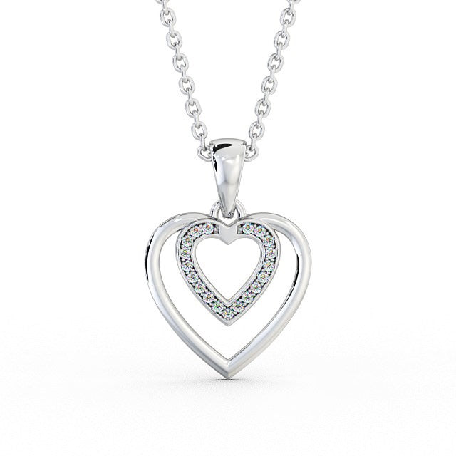 The Rose Pendant — Lab Diamond Heart Necklace 0.15ct