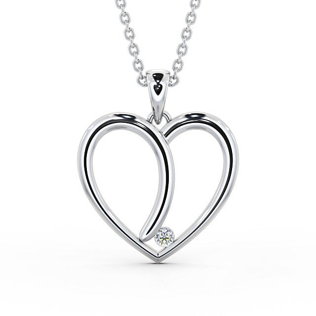 The Rose Pendant — Lab Diamond Heart Necklace 0.08ct