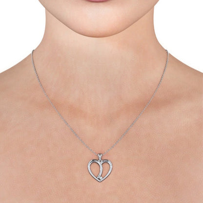 The Rose Pendant — Lab Diamond Heart Necklace 0.08ct