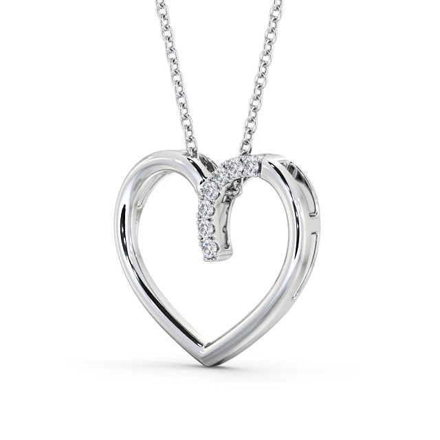 The Rose Pendant — Lab Diamond Heart Necklace 0.20ct