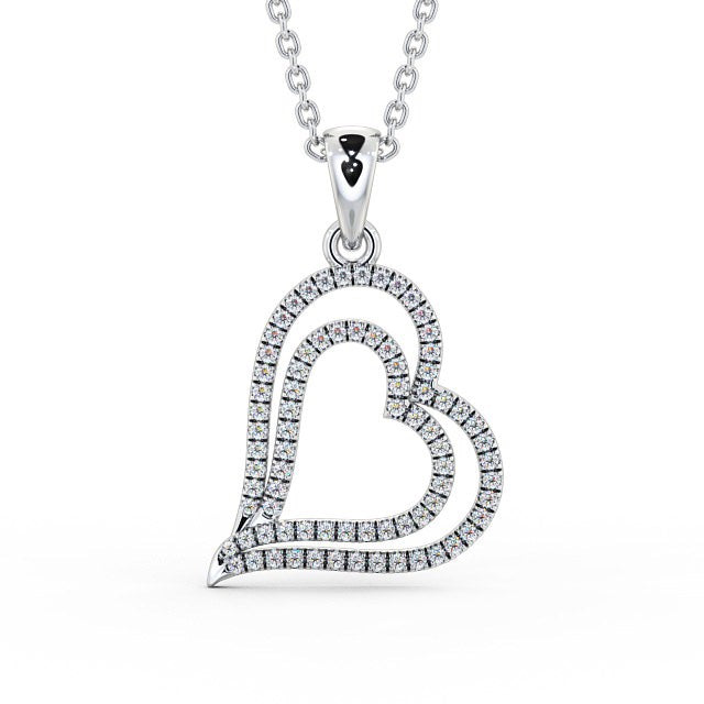 The Rose Pendant — Lab Diamond Heart Necklace 0.60ct
