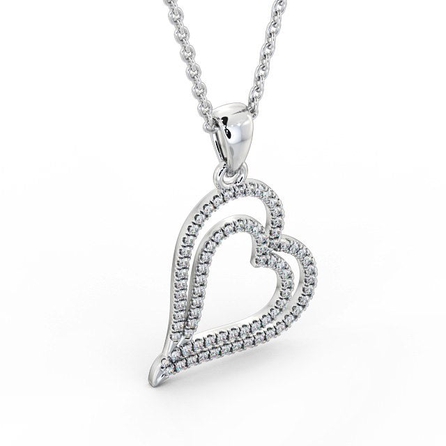 The Rose Pendant — Lab Diamond Heart Necklace 0.60ct