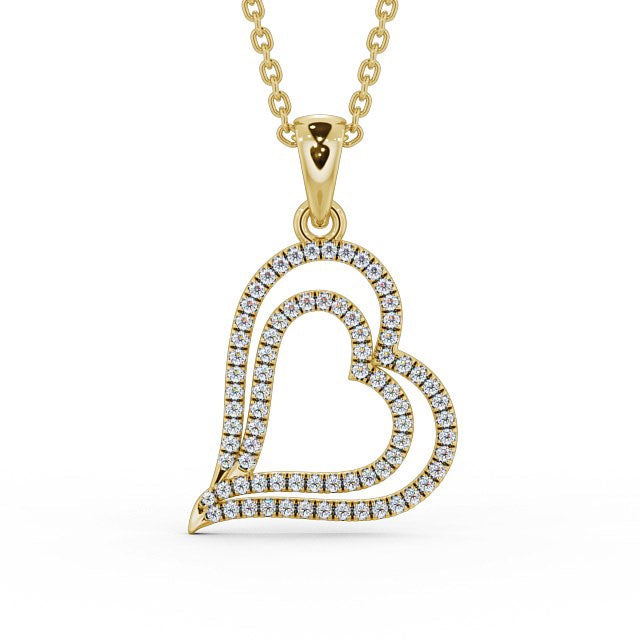 The Rose Pendant — Lab Diamond Heart Necklace 0.60ct