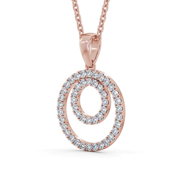 The Aria Pendant — Lab Diamond Halo Circle Necklace 0.55ct