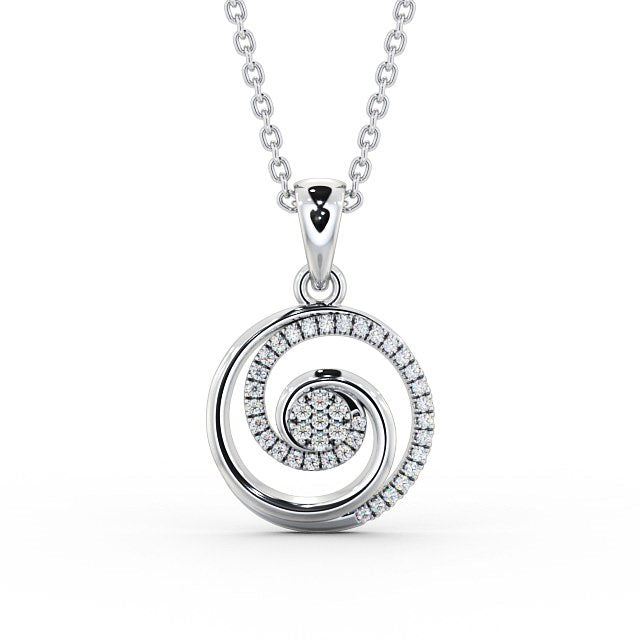 The Aria Pendant — Lab Diamond Halo Circle Necklace 0.35ct