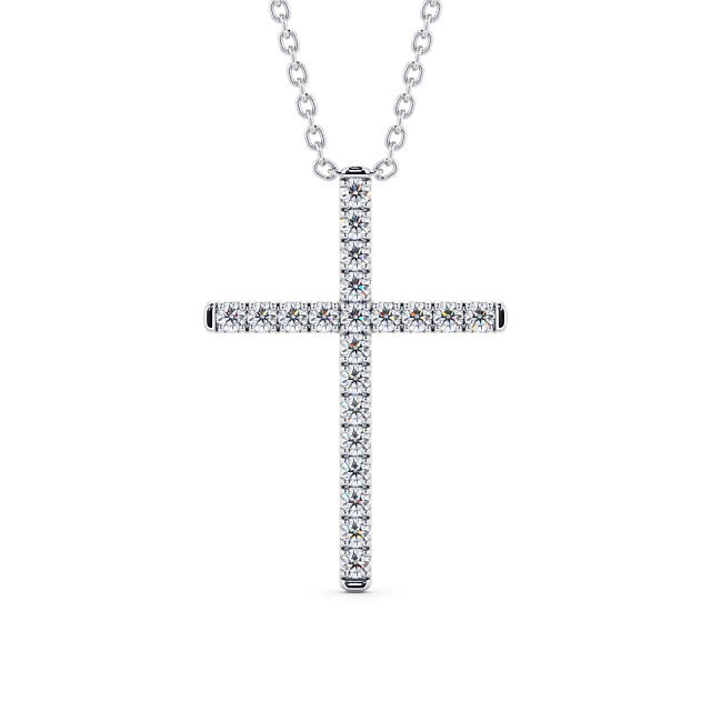 The Clara Pendant — Lab Diamond Cross Necklace 0.50ct