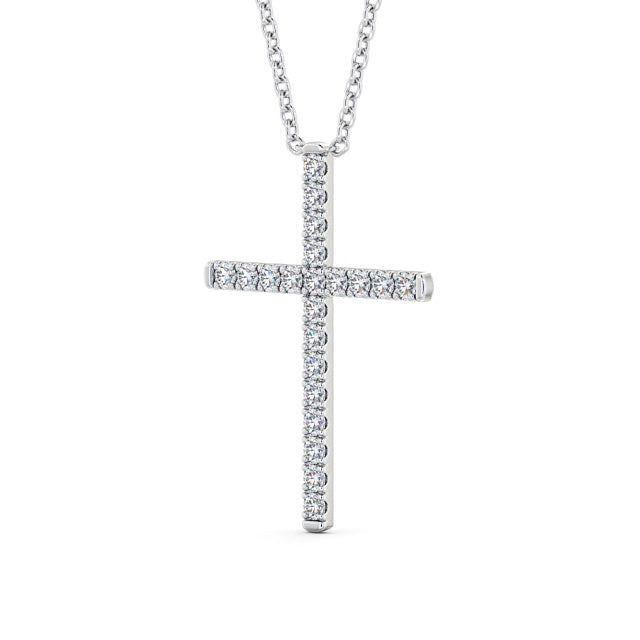 The Clara Pendant — Lab Diamond Cross Necklace 0.50ct
