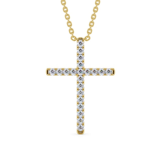 The Clara Pendant — Lab Diamond Cross Necklace 0.50ct