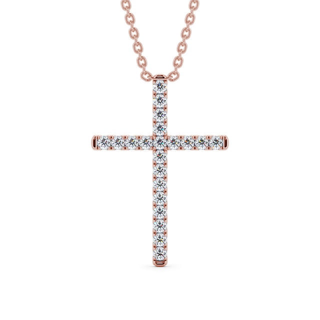 The Clara Pendant — Lab Diamond Cross Necklace 0.50ct