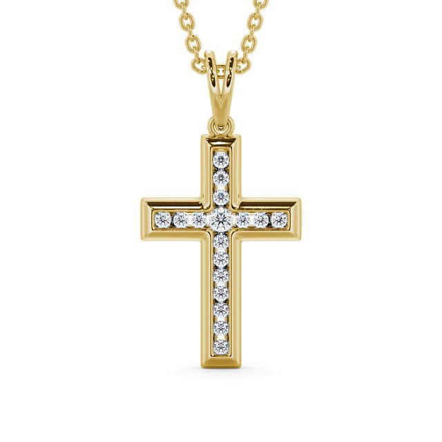 The Clara Pendant — Lab Diamond Cross Necklace 0.45ct