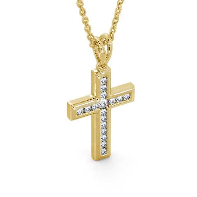 The Clara Pendant — Lab Diamond Cross Necklace 0.45ct