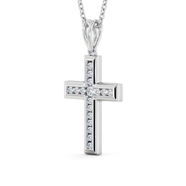 The Clara Pendant — Lab Diamond Cross Necklace 0.45ct