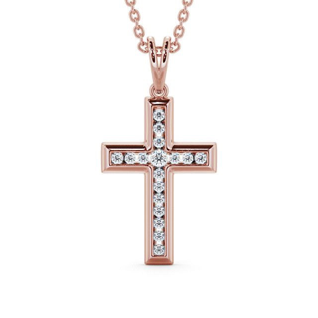 The Clara Pendant — Lab Diamond Cross Necklace 0.45ct