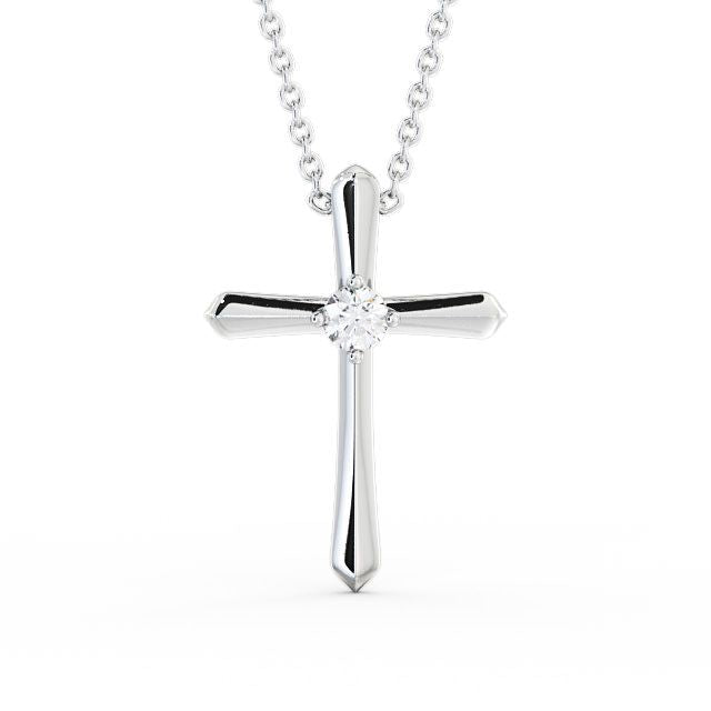 The Clara Pendant — Lab Diamond Cross Necklace 0.15ct