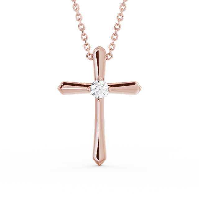 The Clara Pendant — Lab Diamond Cross Necklace 0.15ct