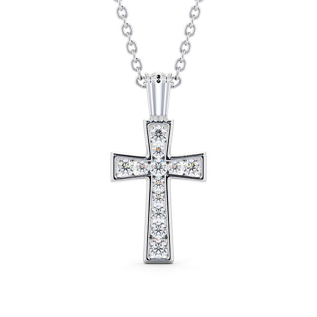The Clara Pendant — Lab Diamond Cross Necklace 0.40ct