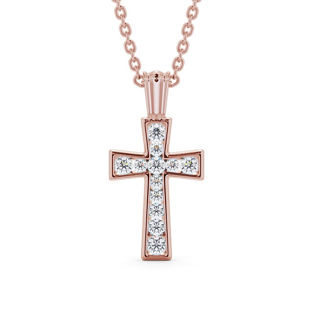The Clara Pendant — Lab Diamond Cross Necklace 0.40ct