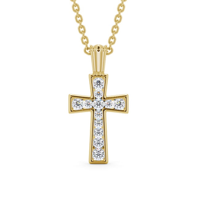 The Clara Pendant — Lab Diamond Cross Necklace 0.40ct