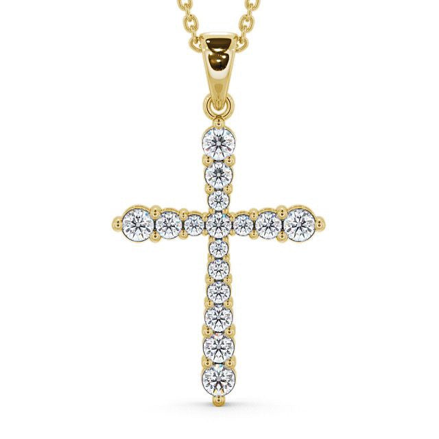 The Clara Pendant — Lab Diamond Cross Necklace 1.00ct