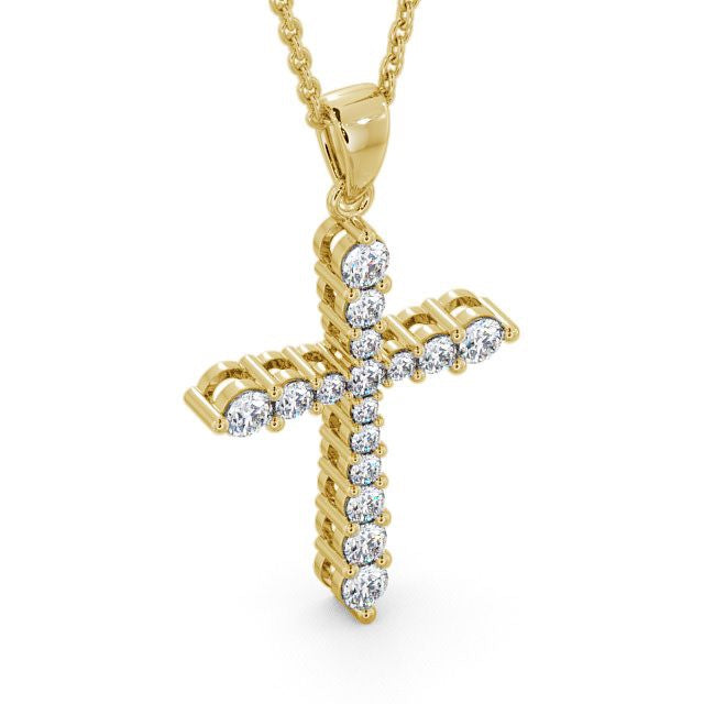The Clara Pendant — Lab Diamond Cross Necklace 1.00ct
