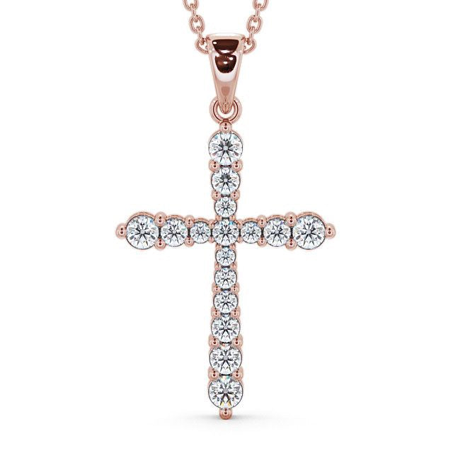 The Clara Pendant — Lab Diamond Cross Necklace 1.00ct