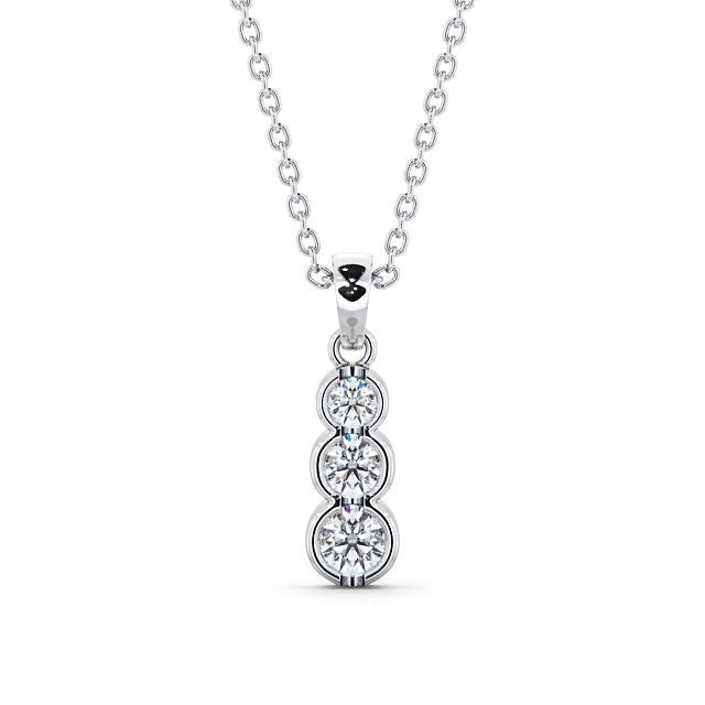 The Violet Pendant — Lab Diamond Trilogy Necklace 0.70ct II