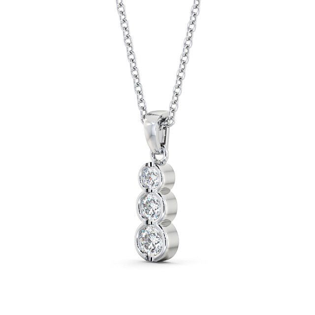 The Violet Pendant — Lab Diamond Trilogy Necklace 0.70ct II