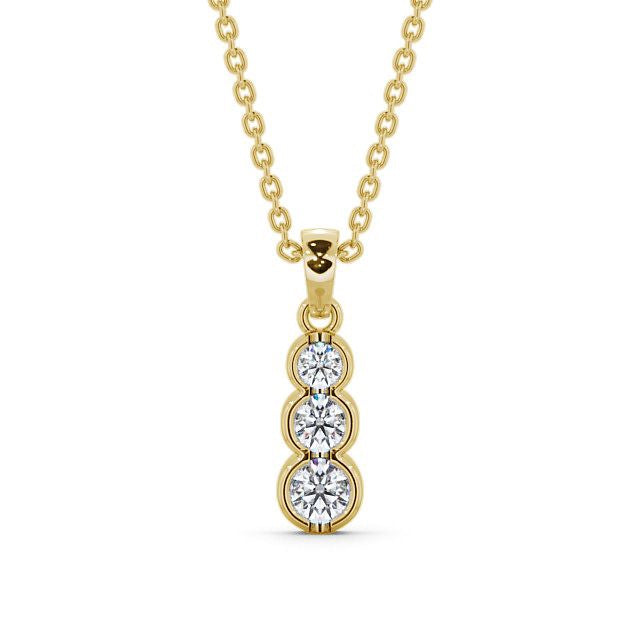 The Violet Pendant — Lab Diamond Trilogy Necklace 0.70ct II