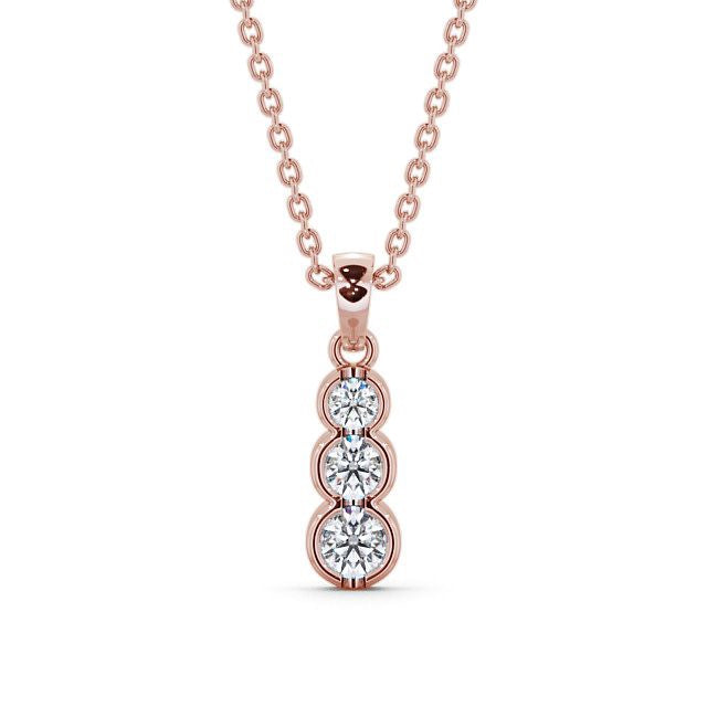 The Violet Pendant — Lab Diamond Trilogy Necklace 0.70ct II