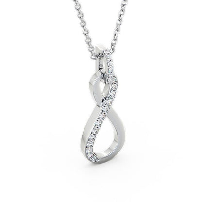 The Elise Pendant — Lab Diamond Infinity Necklace 0.35ct