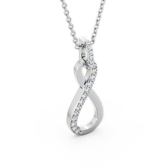 The Elise Pendant — Lab Diamond Infinity Necklace 0.35ct