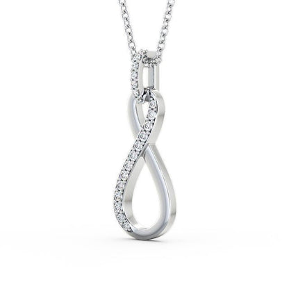 The Elise Pendant — Lab Diamond Infinity Necklace 0.35ct