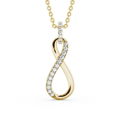 The Elise Pendant — Lab Diamond Infinity Necklace 0.35ct