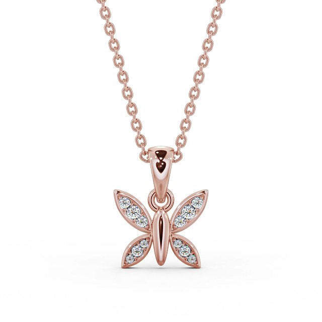 The Maeve Pendant — Lab Diamond Butterfly Necklace 0.20ct