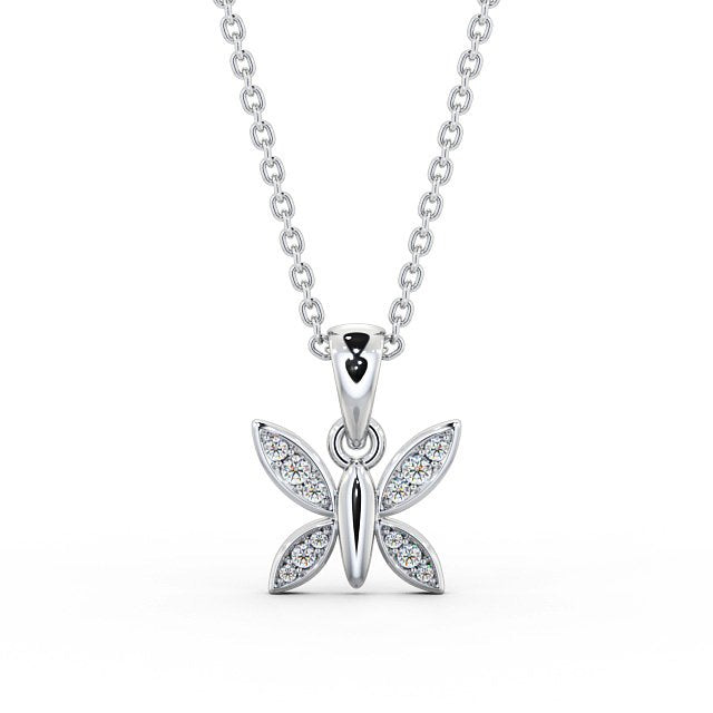 The Maeve Pendant — Lab Diamond Butterfly Necklace 0.20ct