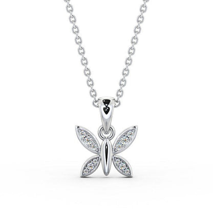 The Maeve Pendant — Lab Diamond Butterfly Necklace 0.20ct