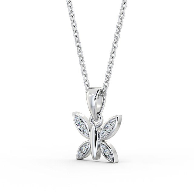The Maeve Pendant — Lab Diamond Butterfly Necklace 0.20ct